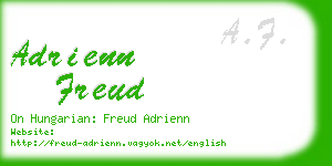 adrienn freud business card